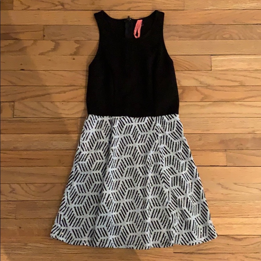 Eight Sixty - Black & White Sequin Dress
